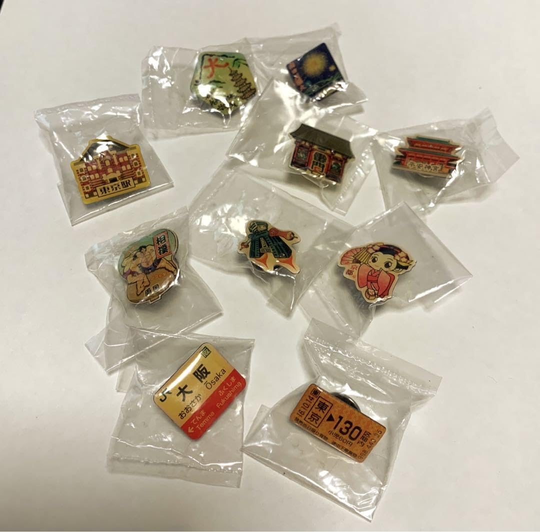 ご当地 ☆観光地 名所デザイン ピンバッジ ピンズ まとめ売り☆レトロ